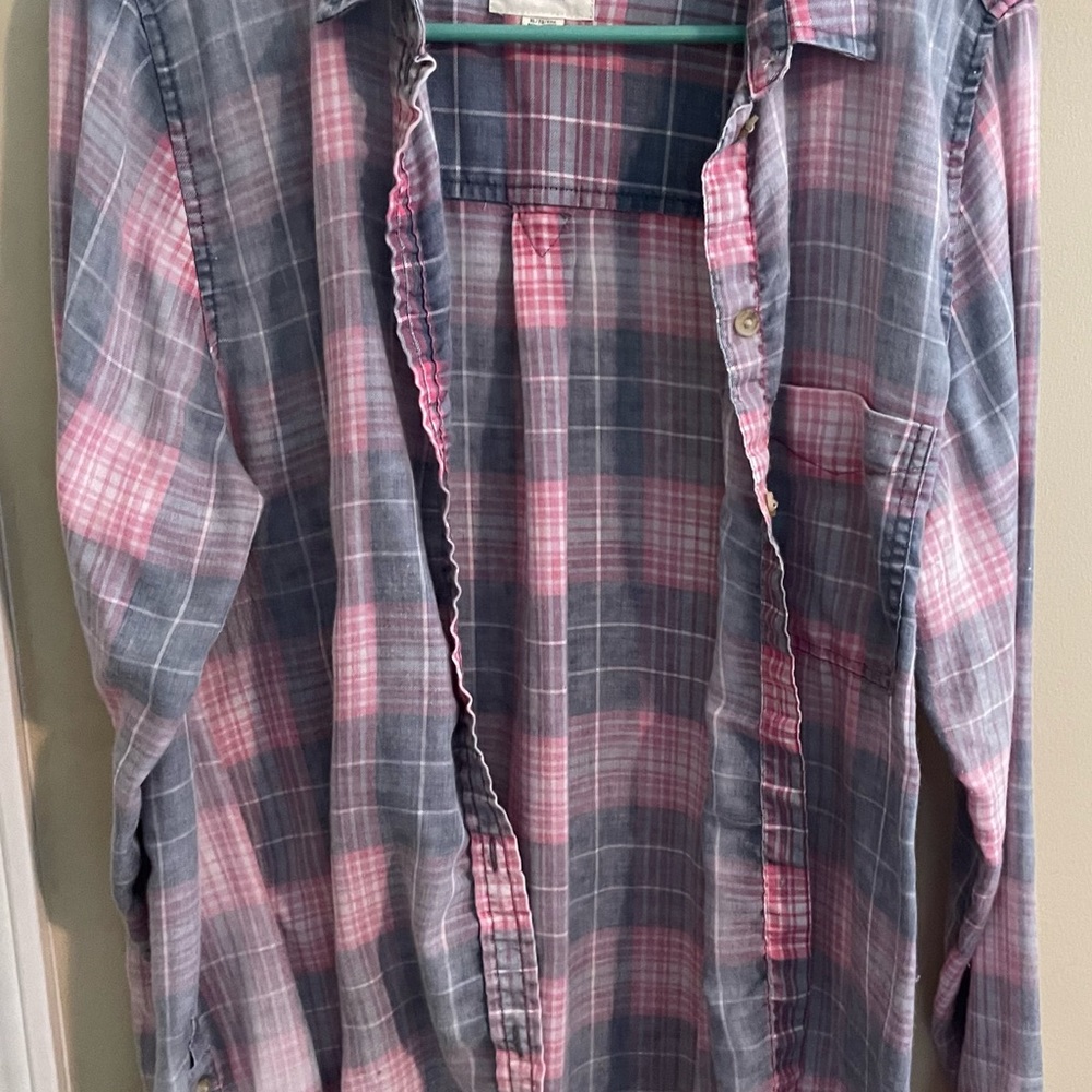American Eagle Boyfriend Fit button up XL